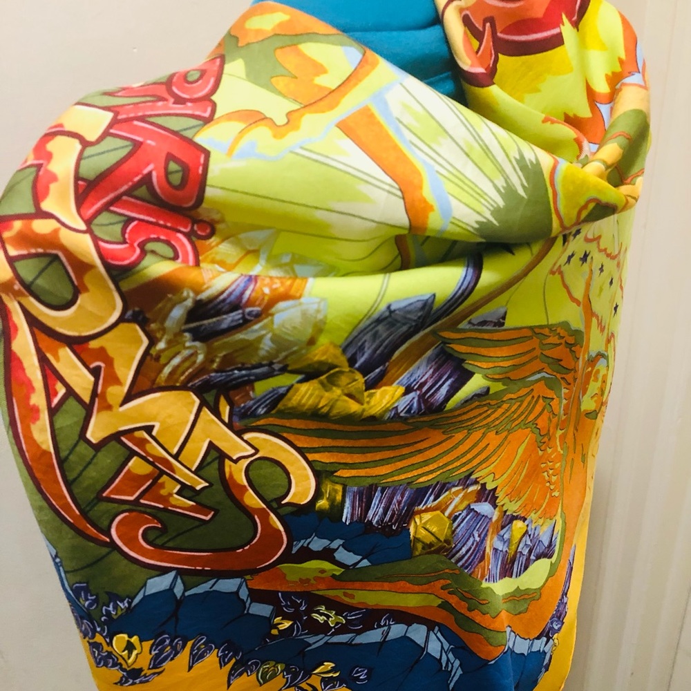Hermes Scarf . ‘Aube-Libre Comme L'Ange’ . Dawn as Free as Angel. Zoe Pauwels.